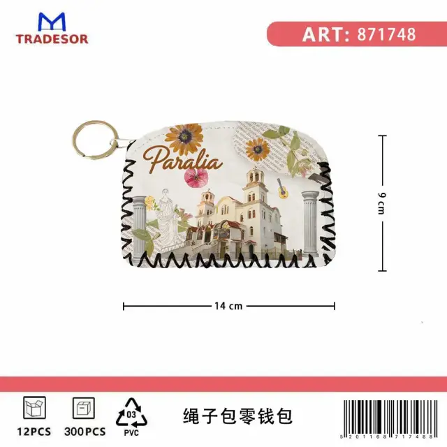 Πορτοφόλι Souvenir μπρελόκ - Σετ 10pcs - PVC - Paralia - 14*9cm - 871748 2