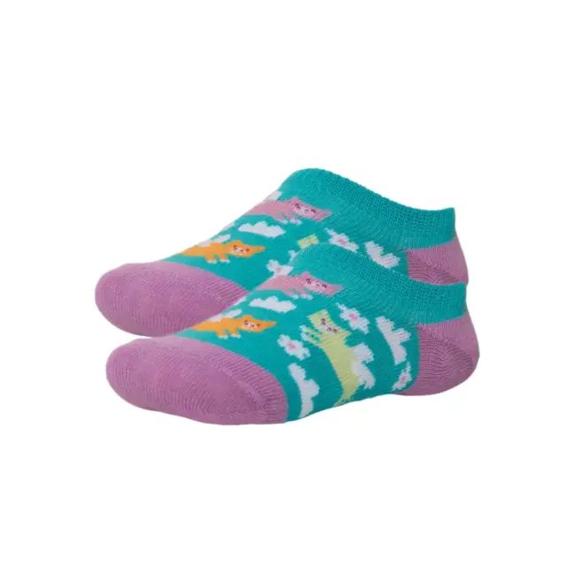 Ysabel Mora Παιδικές Κάλτσες Σοσόνια Κορίτσι Footsies, Χρώμα Τιρκουάζ-Βιολετί