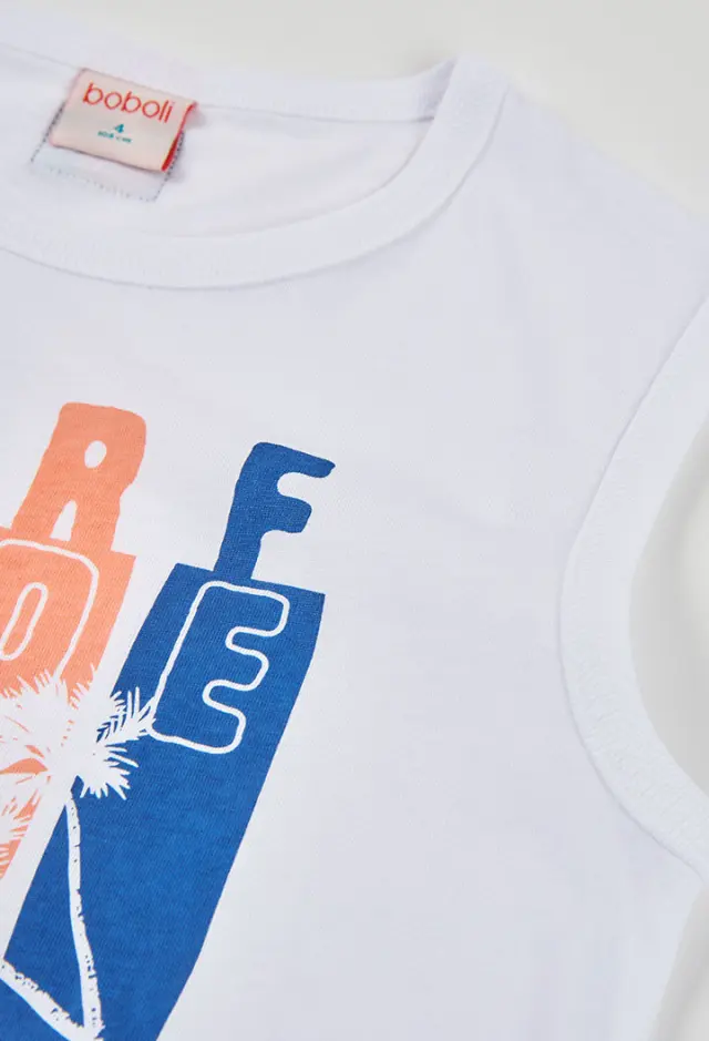 Boboli Knit t-shirt sleevless για αγόρι 613156-1100 - 8 3