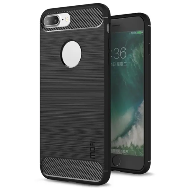 Carbon Fiber Style Θήκη για iPhone 7 Plus/8 Plus-Black OEM