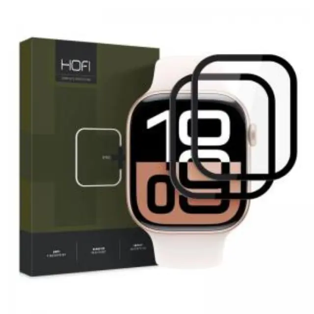 Hybrid Nano Glass Hofi Pro+ Apple Watch 10/ 11 42mm Μαύρο (2 τεμ.) N66128 2