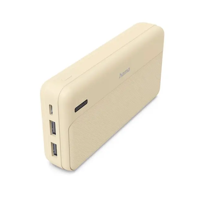 Hama PowerBank Pocket 20 20000mAh 2x USB-A Sand (201775)
