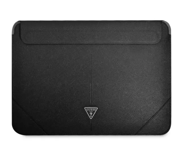 Guess Saffiano Triangle Metal Logo Computer Sleeve 13/14" Black 2