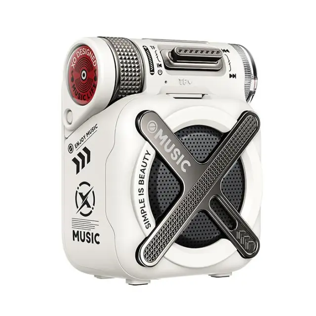 Mini Bluetooth φορητό ηχείο, σε λευκό χρώμα