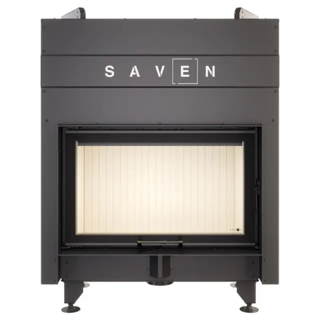 Ενεργειακό Τζάκι Ξύλου 17.0kW Energy Up 80х50 ECO - Saven Χρώμα κεραμικής επένδυσης Λευκό 2