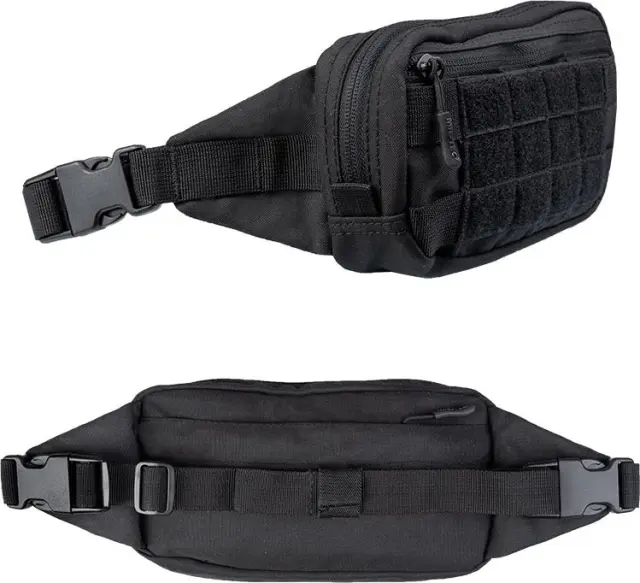 Mil-Tec Fanny Pack Molle Black-Τσαντάκι Μέσης Μαύρο - 01-Black-Μαύρο 2