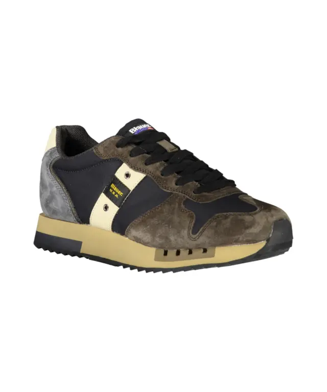 Blauer - Ανδρικά Sneakers F5QUEENS01WAX-NVYBRW Μπλε/Καφέ 2