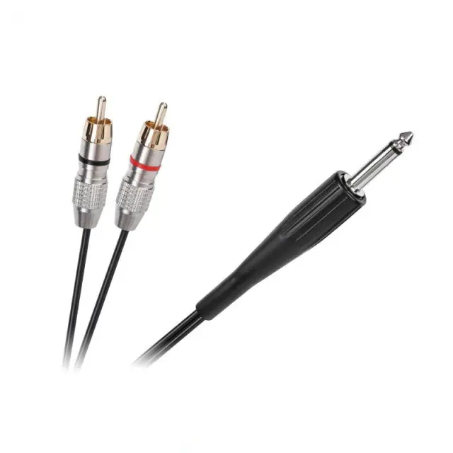Καλώδιο 6.3mm stereo - 2xRCA 1.8m 2