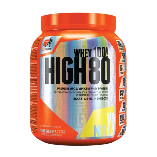 Extrifit High Whey 80 vanilla, 1000-g