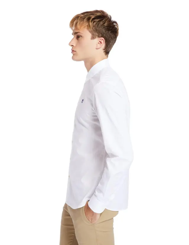 TIMBERLAND LS E-R POP SOLID SHIRT ΠΟΥΚΑΜΙΣΟ ΑΝΔΡΙΚΟ WHITE 2