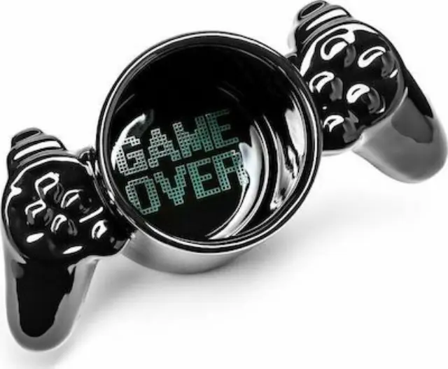 Gamer Mug - Κεραμική Κούπα σε Σχήμα Joystick- Μαύρη