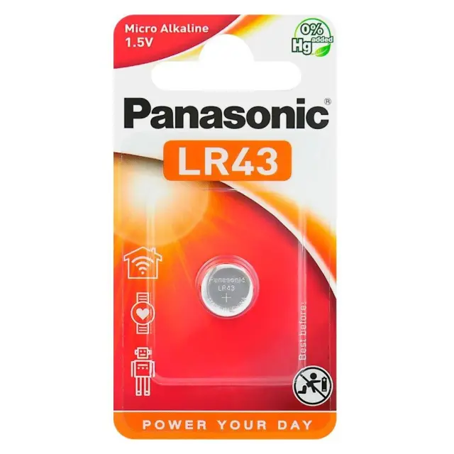 Panasonic G12 / LR43 alkaline battery mini (PAN20099) PANASONIC BATTERY