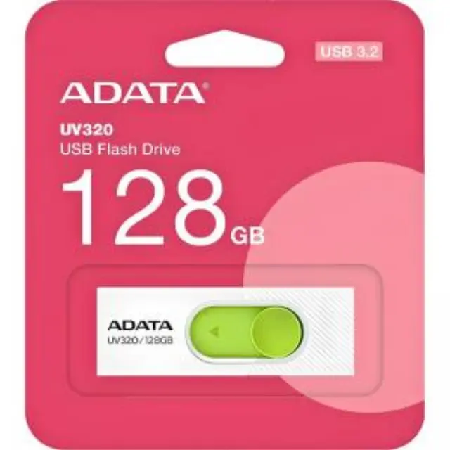 Adata UV320 USB flash drive 128 GB USB Type-A 3.2 Gen 1 (3.1 Gen 1) Green White (AUV320-128G-RWHGN) (ADAAUV320-128G-RWHGN) 2