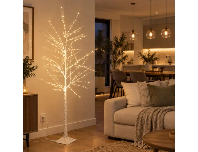 Διακοσμητικό δέντρο με 522 φωτάκια LED και ύψος 180cm - Θερμό Λευκό AX5310720