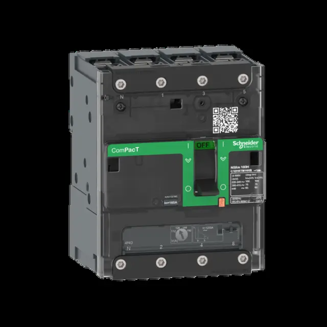 Circuit Breaker ComPact NSXm, 4P, 36kA, 415V AC, 100A, 4D (neutral fully protected)