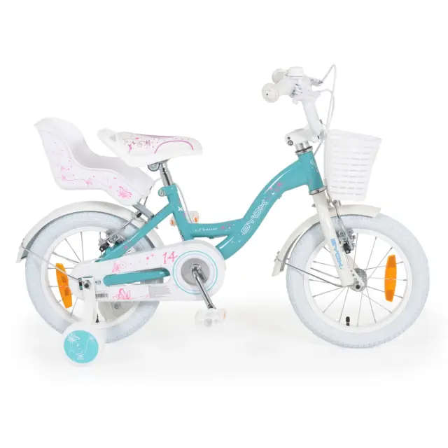 BYOX - Children bicycle 14 Flower mint - 3800146202347
