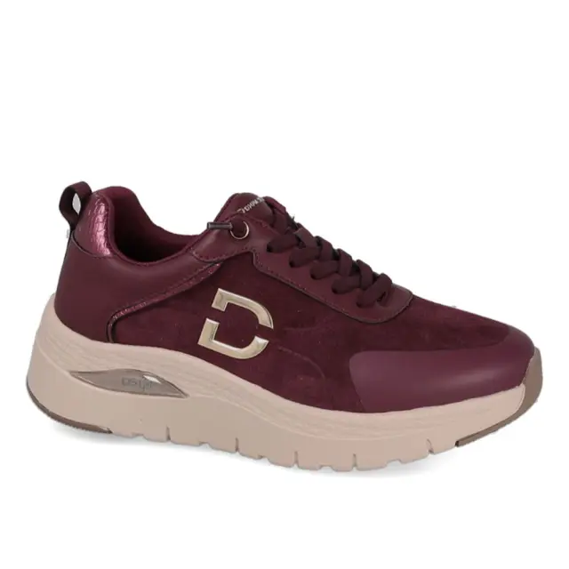 Donna Serena Sneakers Γυναικείο δέρμα/ύφασμα Μπορντώ DSE/146137 BORDEAUX - 41