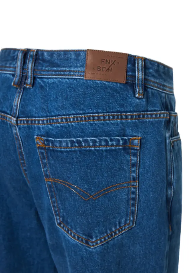 FunkyBuddha ανδρικό regular denim παντελόνι Berlin FBM014-081-02-1 2