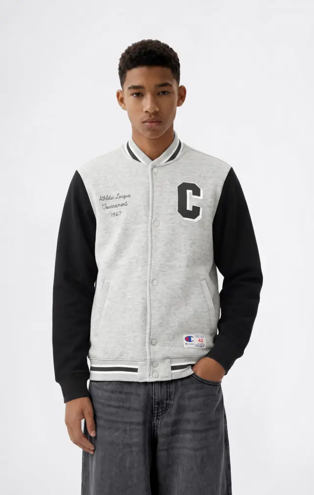 Champion Bomber Sweatshirt Grey 307941-EM021 - 15-16 2