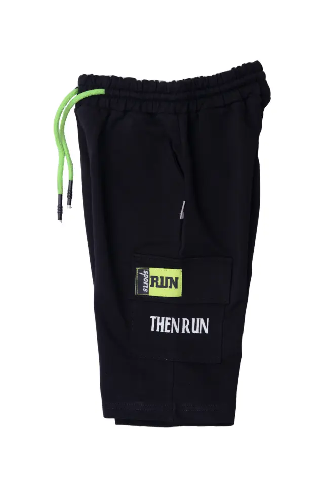 Shorts Kid Then Run Μαύρο 3
