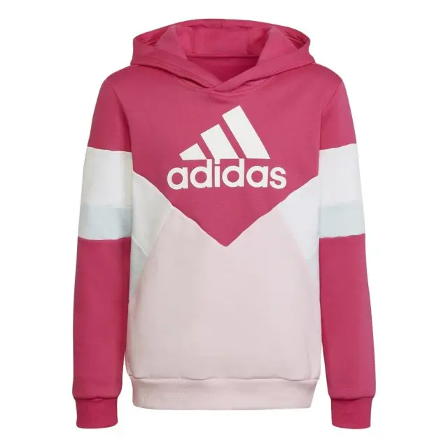 adidas Fleece Hoodie ΠΑΙΔΙΚΗ ΜΠΛΟΥΖΑ (HN8554-Pink) - Ροζ
