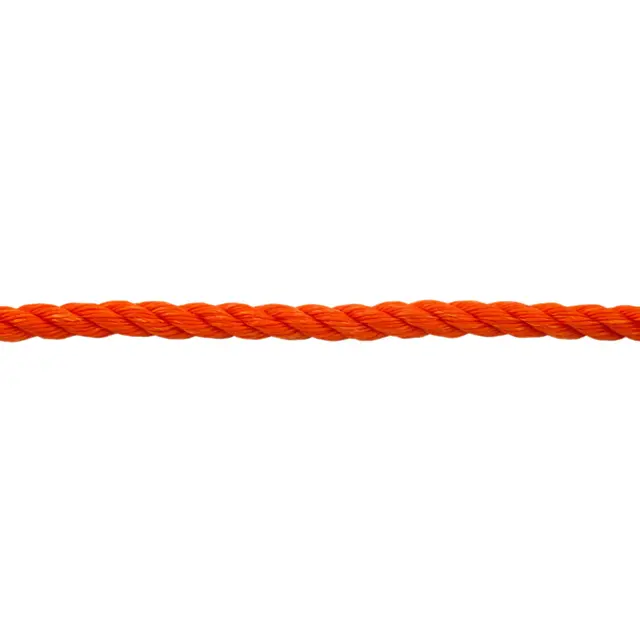 PP Σχοινί Στριφτό Πορτοκαλί 12mm 10m