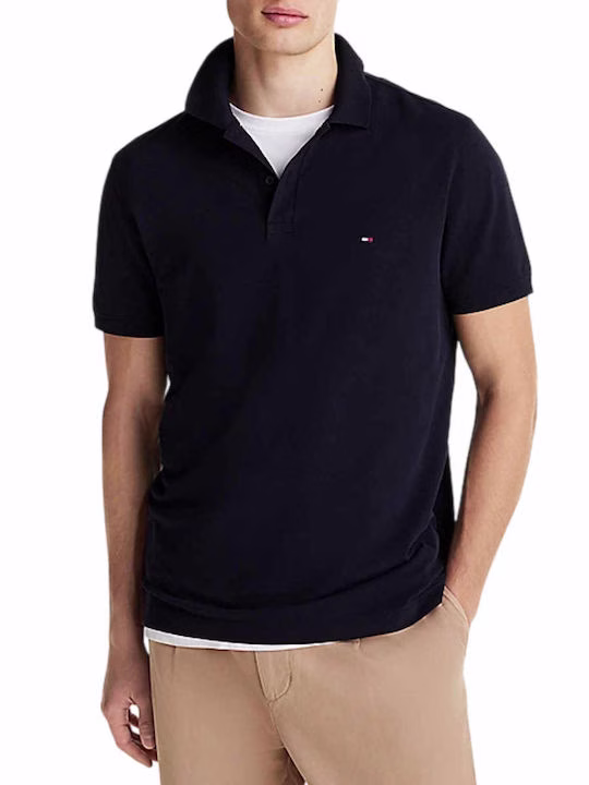 Tommy Hilfiger Aνδρικό Polo σε Χρώμα Σκούρο Μπλε Μπλε Σκούρο