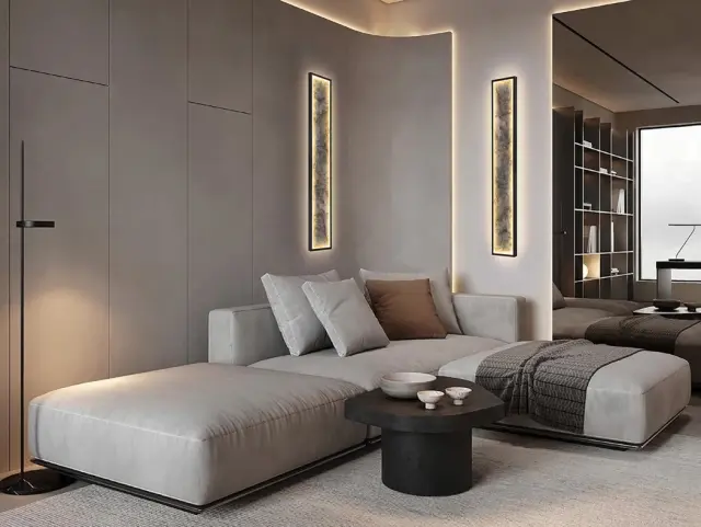STONE LED Φωτιστικό Τοίχου ή Οροφής L100 – Μαύρο με CCT Γκρί Εκρού Καφέ Σκούρο Γκρί Σκούρο Καφέ