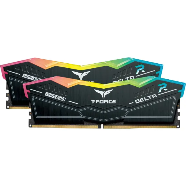 Team Group DIMM 32 GB DDR5-6000 (2x 16 GB) Dual-Kit (black, FF3D532G6000HC30DC01, Delta RGB, INTEL XMP)