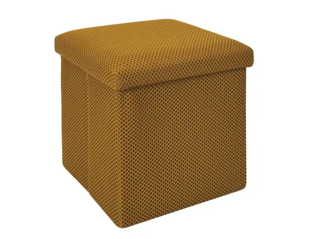 Σκαμπό Atom Home Deco Factory με αποθηκευτικό χώρο και διαστάσεις 38x38x38cm - Yellow HD0505 2