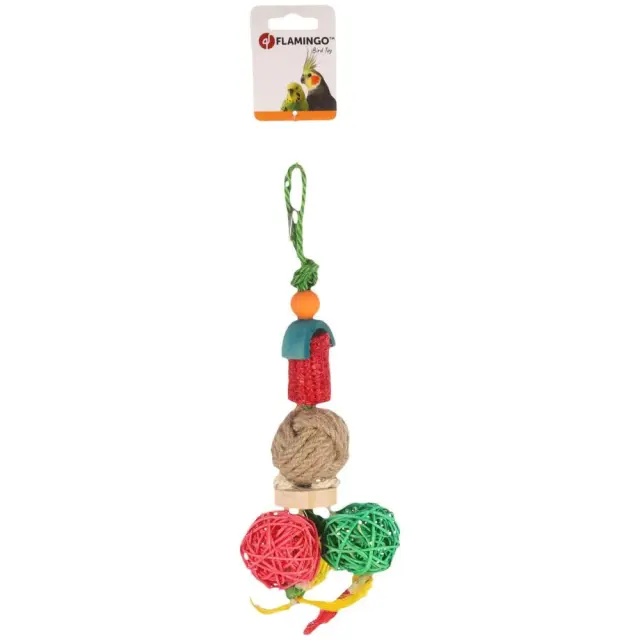 Flamingo Twinkie Παιχνίδι Κρεμαστό Πτηνών με Μπάλες 40cm 2