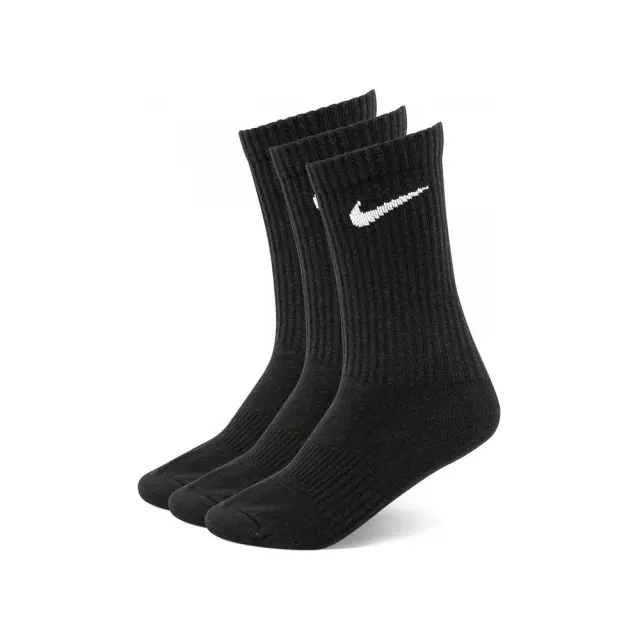 Nike Adult Unisex Everyday Lightweight Crew 3 Pair Socks Μαύρο SX7676-010 (Nike)