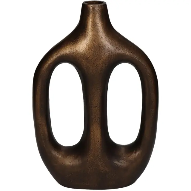 Βάζο Μπρονζέ Αλουμίνιο 19x6.5x30cm