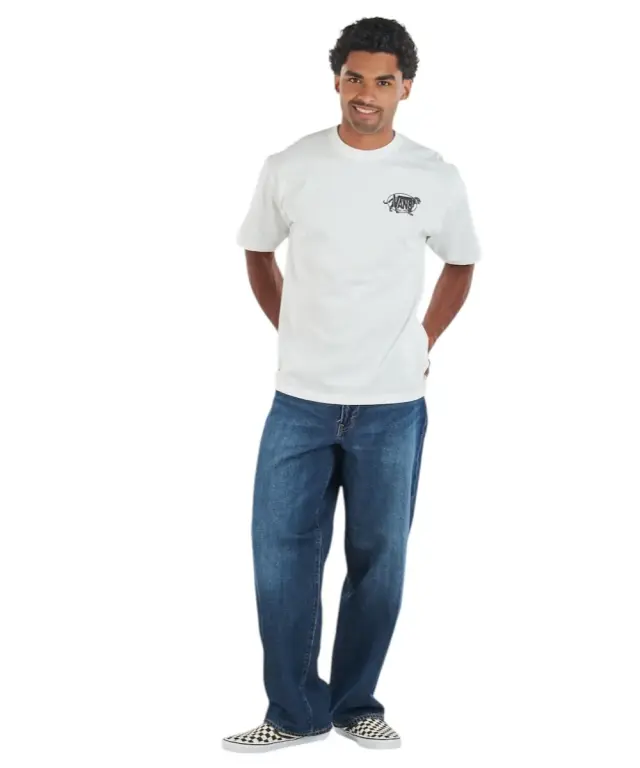Vans - Ανδρικό T-shirt Κοντομάνικο Awaken Tiger SS Tee VN00XHT-WHT Λευκό - XL