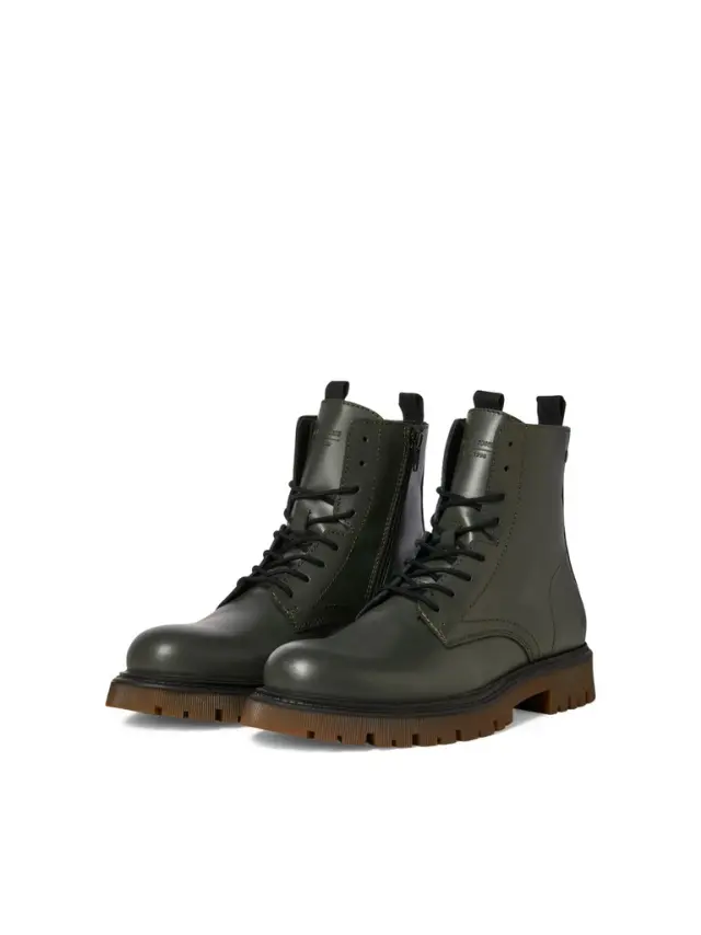 JFWDIXON LEATHER BOOT SN dark olive 2