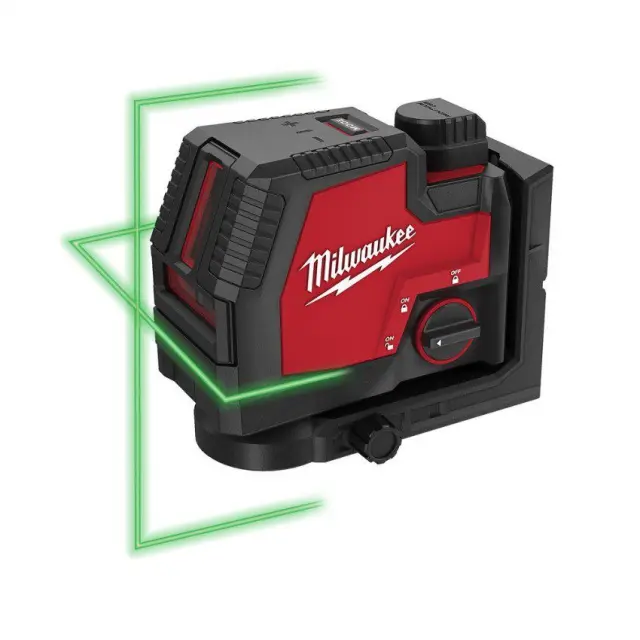 Milwaukee 4933478098 - USB Επαναφορτιζόμενο Πράσινο Lazer Σταυρού L4 CLL-301C με 1 Μπαταρία L4 B3 + USB σε Βαλίτσα Μεταφοράς