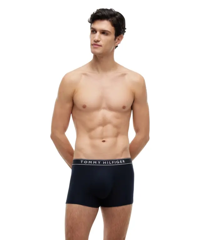 Tommy Hilfiger - Ανδρικά Μποξεράκια 3Pack Essential Logo UM0UM03882-0WG Μπλε Σκούρο 2