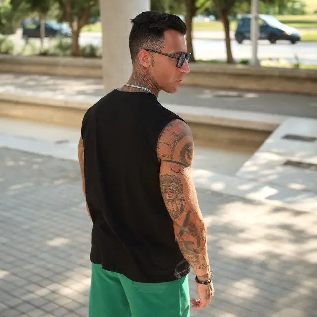 Αμάνικο Noshame® Μαύρο με τύπωμα Shell - 182528 - XXL 2