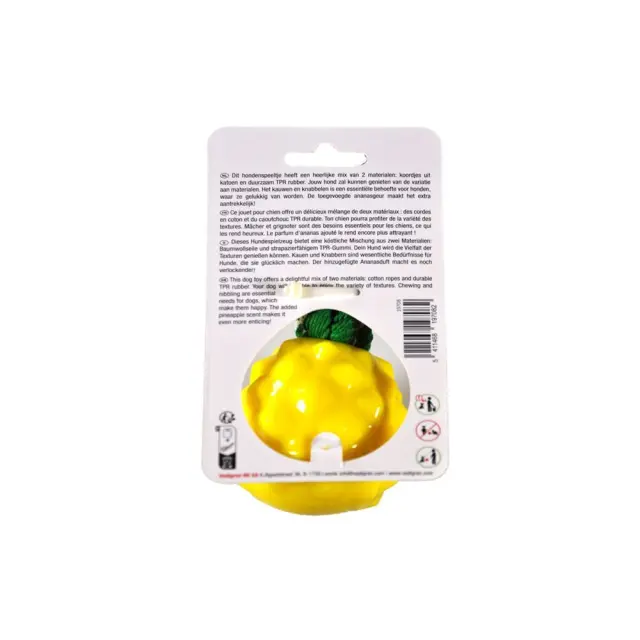 Vadigran Παιχνίδι Καουτσούκ TPR Ανανάς Κίτρινο 15cm 110gr 3