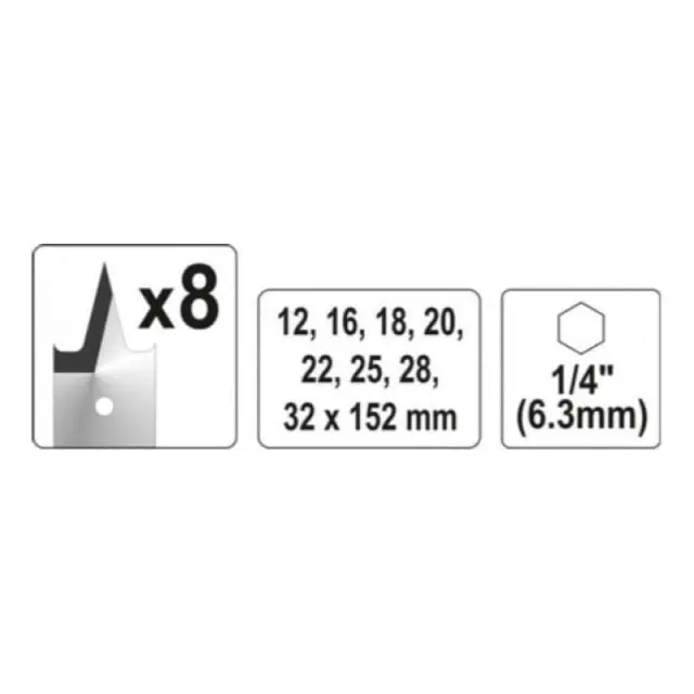 Yato Τρυπάνι Ξύλου Φτερού 38x152mm YT-3254 2