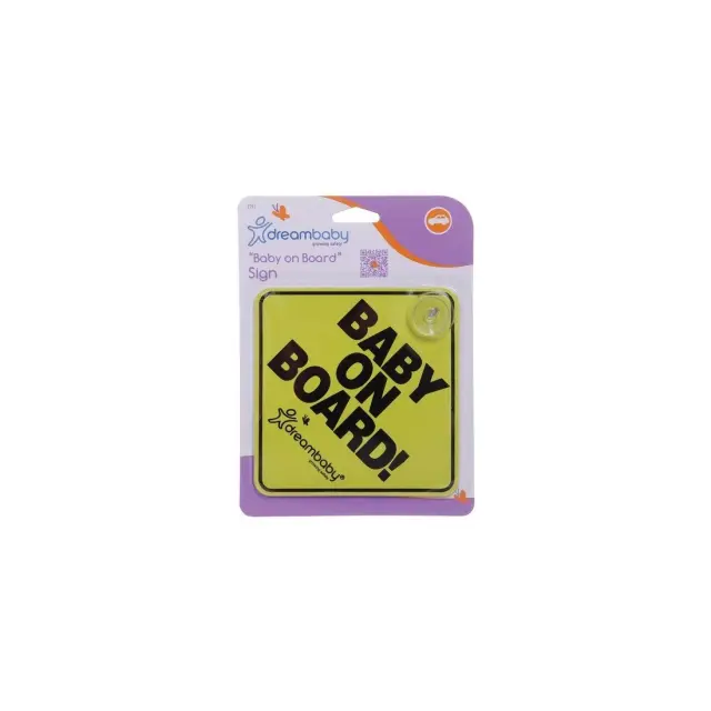 Σήμα αυτοκινήτου Baby on Board Κίτρινο-Μαύρο DreamBaby BR74717 2