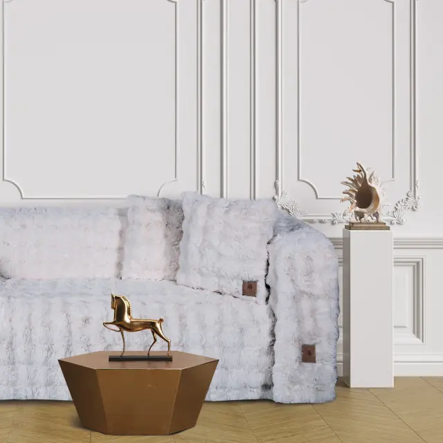 Ριχτάρι Τριθέσιο 180x300 Premium Greenwich Polo Club 3937 Grey 100% Πολυέστερ