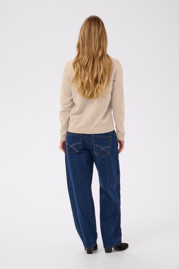 Cream CRDela Knit Γυναικεία Πλεκτή Μπεζ Μπλούζα Μπεζ - XL 3