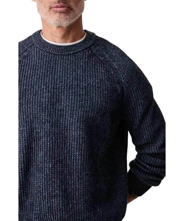 Hugo Boss - Ανδρικό Πλεκτό Πουλόβερ Kepler 50571401-404 Σκούρο Μπλε 3