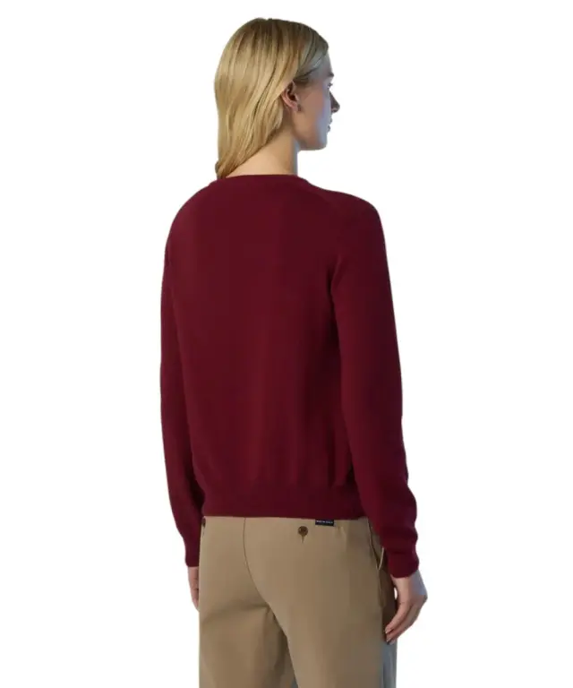 North Sails - Γυναικείο Πουλόβερ Cashmere Blend Sweater 095510-000-0240 Μπορντό 3