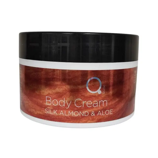 Body Cream Silk Almond and Aloe 500ml by Qure - Κρέμα Σώματος Μετάξι - Αμύγδαλο και Εκχύλισμα Αλόης