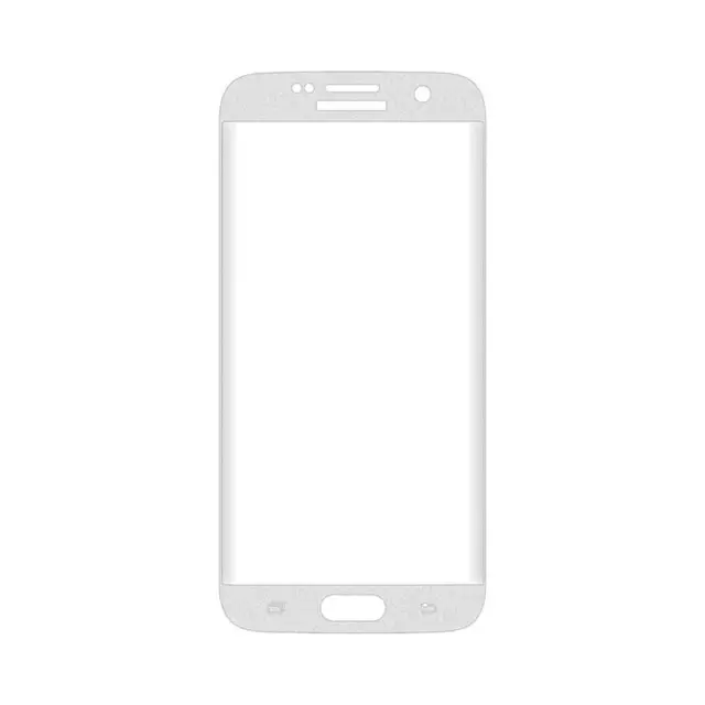 Προστατευτικό Τζάμι Οθόνης Tempered Glass Edge to Edge Samsung Galaxy S6 Edge Plus Με Λευκό Πλαίσιο