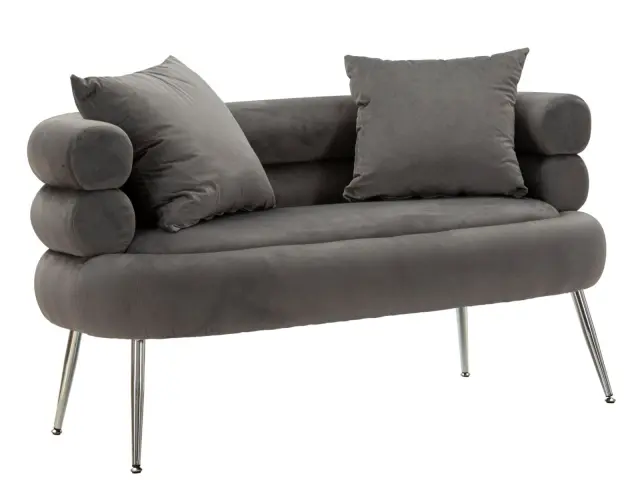 Διθέσιος Καναπές με Μαξιλάρια SILVERY PLUS