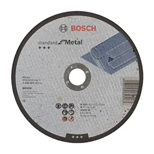 Δίσκος Κοπής Επίπεδος BOSCH STANDARD FOR METAL 180x3mm
