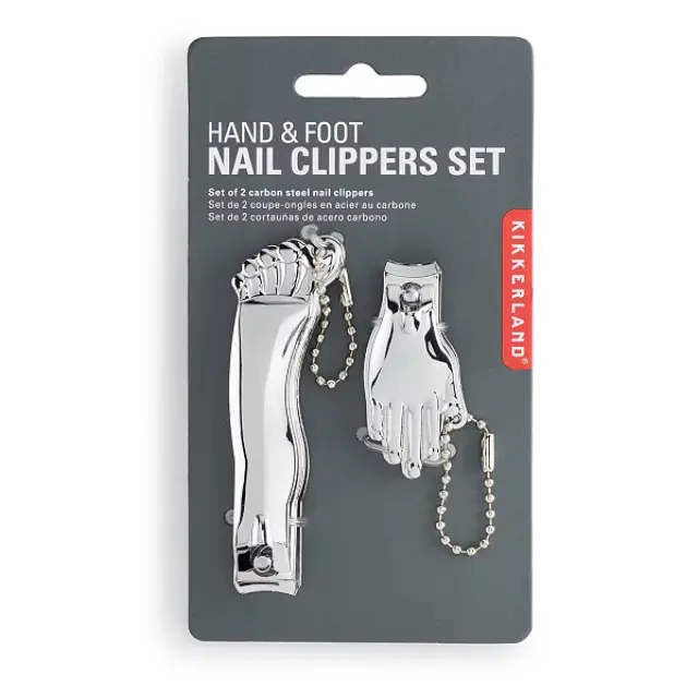 Kikkerland Νυχοκόπτης 2τμχ HAND AND FOOT NAIL CLIPPER COMBO-MN11C